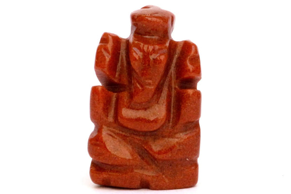 Handcarved Red Jasper Ganesha Idol for Prosperity & Protection | Brahmatells by Brahmatells