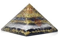 Handmade Citrine, Black Tourmaline & Red Carnelian Pyramid by Brahmatells