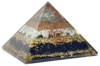 Handmade Citrine, Black Tourmaline & Red Carnelian Pyramid by Brahmatells