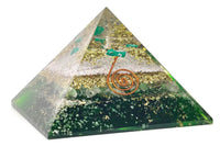 Handmade Citrine, Black Tourmaline & Red Carnelian Pyramid by Brahmatells