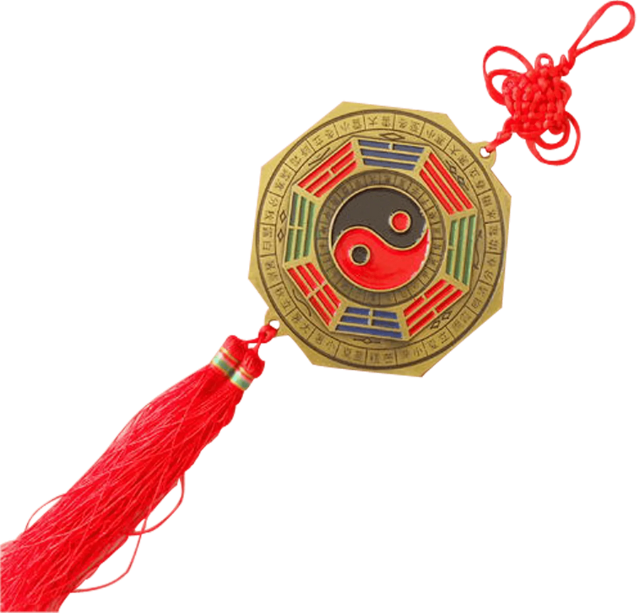 Hanging _Feng_Shui_pa kua mirror by Brahmatells