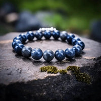 Hawk Eye Stone Bracelet 8mm: Mindfulness & Protection | Brahmatells by Brahmatells