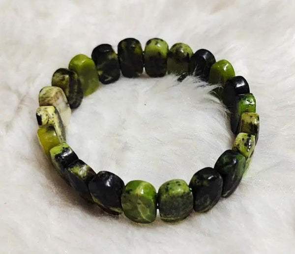 Healing Chrysoprase Bracelet for Heart Chakra | Brahmatells by Brahmatells