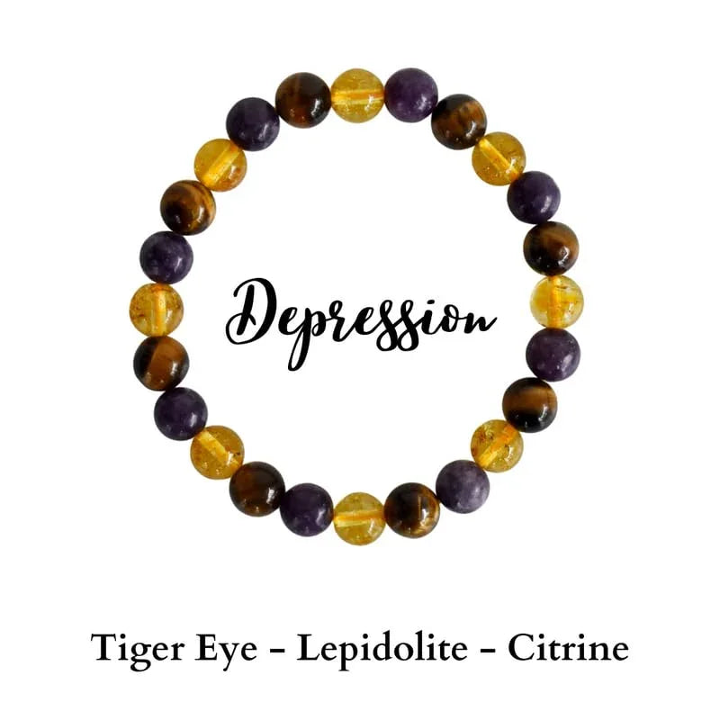 Healing Crystal Bracelet - Natural Gemstones for Energy & Balance by Brahmatells