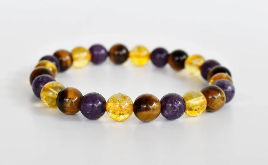 Healing Crystal Bracelet - Natural Gemstones for Energy & Balance by Brahmatells