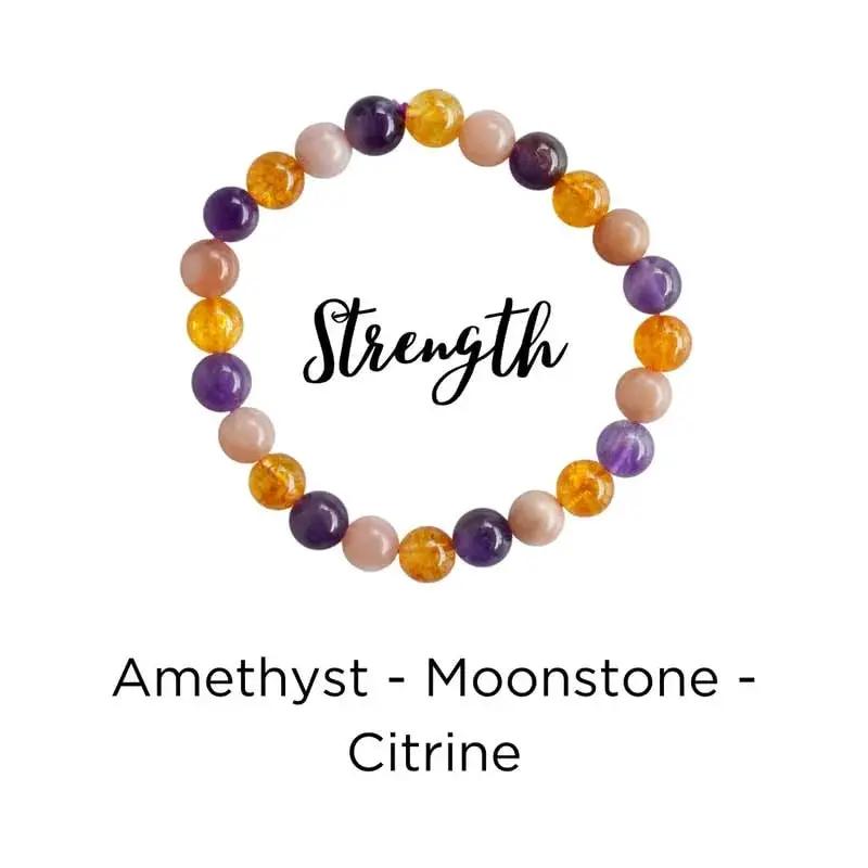 Healing Crystal Bracelet - Natural Gemstones for Energy & Balance by Brahmatells