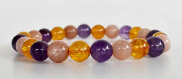 Healing Crystal Bracelet - Natural Gemstones for Energy & Balance by Brahmatells