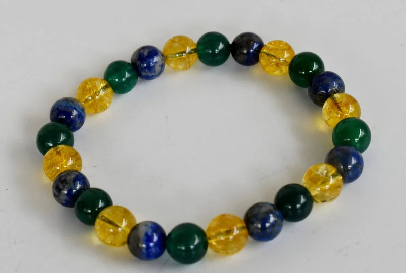 Healing Crystal Bracelet - Natural Gemstones for Energy & Balance by Brahmatells