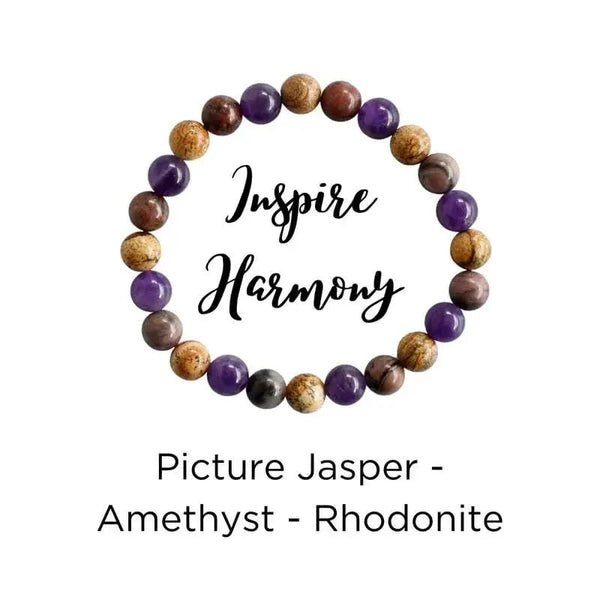 Healing Crystal Bracelet - Natural Gemstones for Energy & Balance by Brahmatells