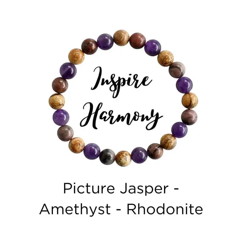 Healing Crystal Bracelet - Natural Gemstones for Energy & Balance by Brahmatells