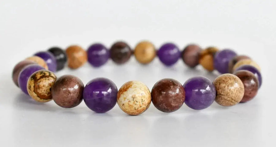 Healing Crystal Bracelet - Natural Gemstones for Energy & Balance by Brahmatells