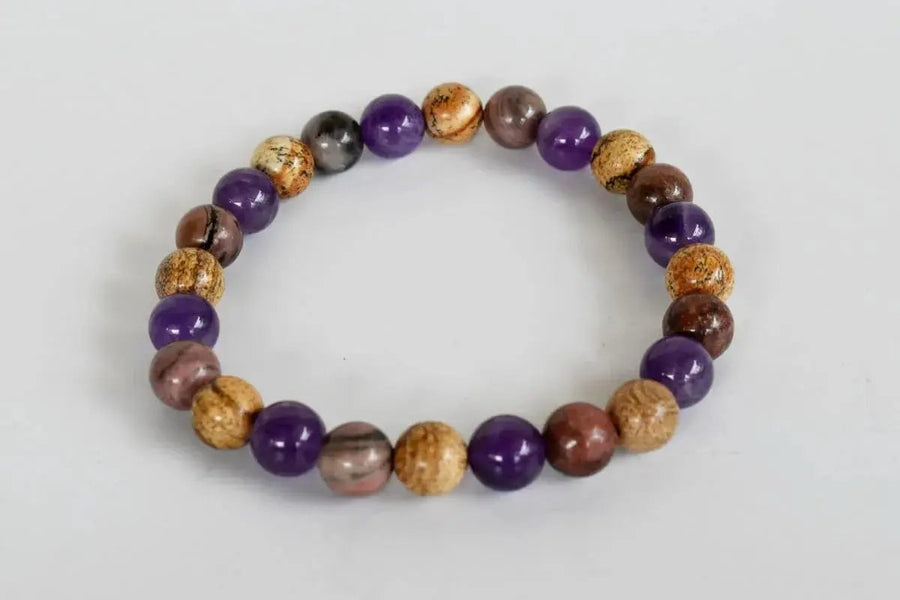 Healing Crystal Bracelet - Natural Gemstones for Energy & Balance by Brahmatells