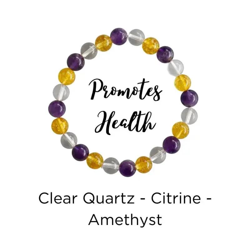 Healing Crystal Bracelet - Natural Gemstones for Energy & Balance by Brahmatells