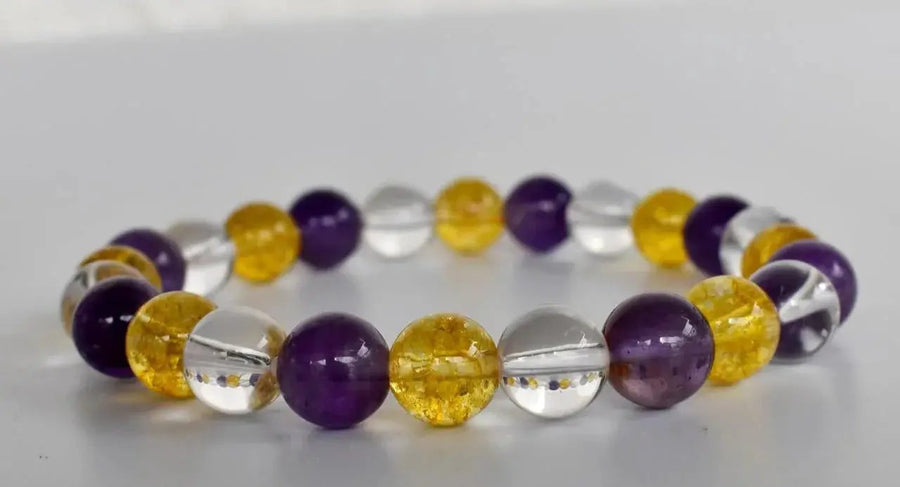 Healing Crystal Bracelet - Natural Gemstones for Energy & Balance by Brahmatells