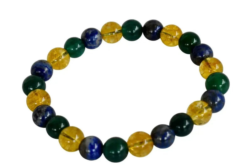 Healing Crystal Bracelet - Natural Gemstones for Energy & Balance by Brahmatells