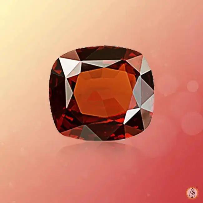 Hessonite Gomed dark-brown-cushion BTHG127GSM by Brahmatells