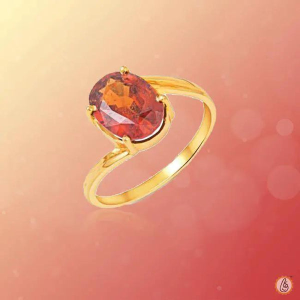 Hessonite Gomed Honey-Brown Ring - Embrace Saturn's Strength | Brahmatells by Brahmatells