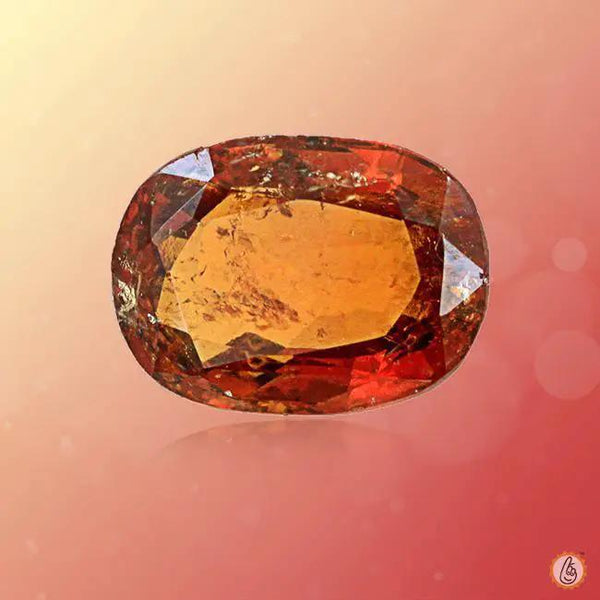 Hessonite Gomed light-brown-cushion BTHG124GSM by Brahmatells
