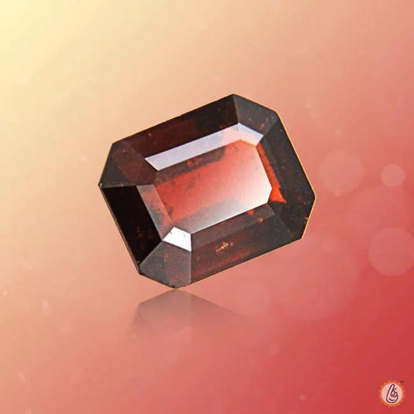 Hessonite Gomed radiant-rectangle BTHG128GSM by Brahmatells