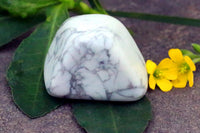Howlite Tumble by Brahmatells - Calming Stone for Stress Relief by Brahmatells