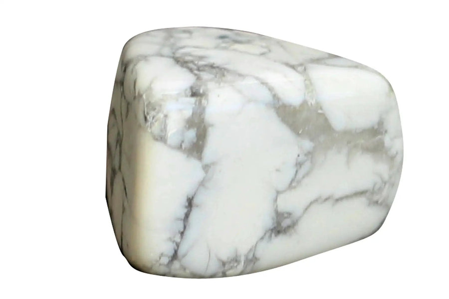 Howlite Tumble by Brahmatells - Calming Stone for Stress Relief by Brahmatells