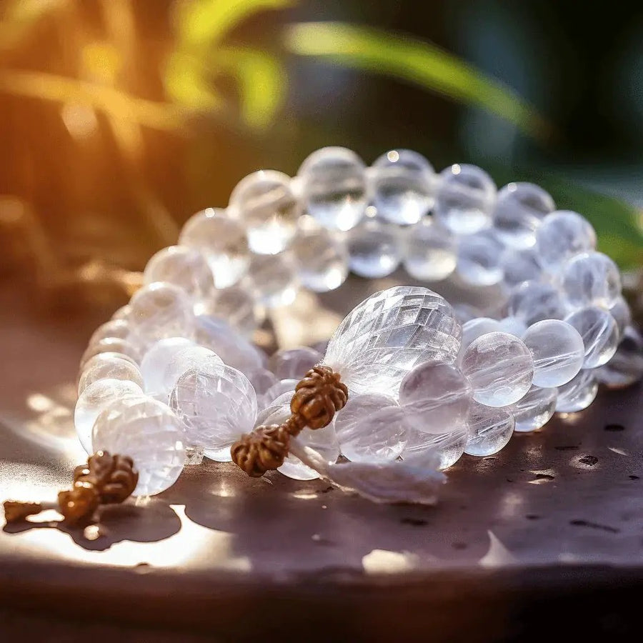 Hydro Sphatik Mala 8MM 109 Beads - Focus & Serenity Enhancer | Brahmatells by Brahmatells