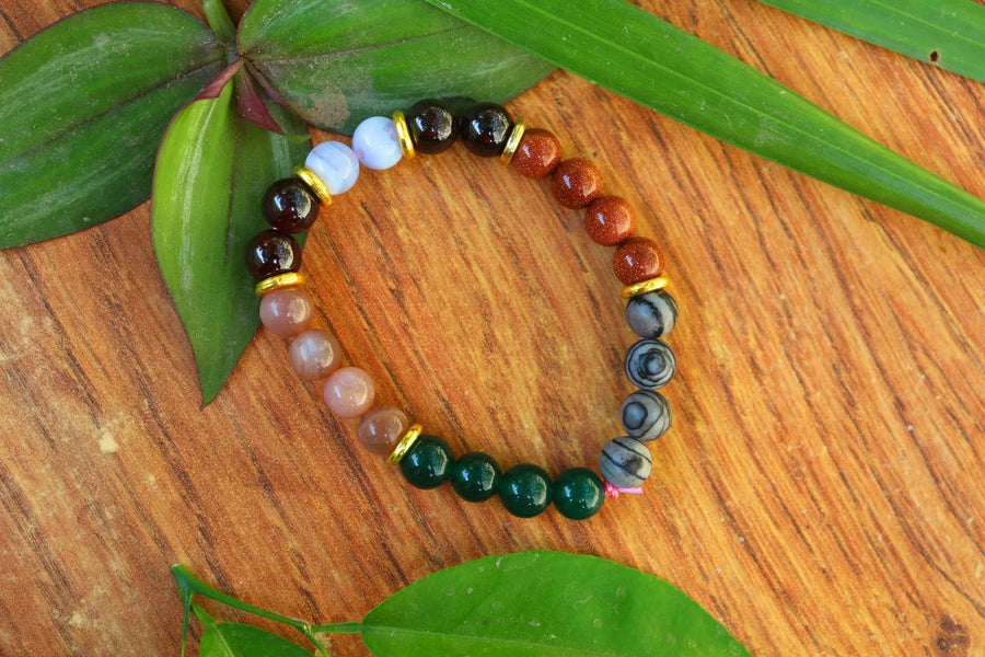January Garnet Crystal Bracelet - Embrace the Birthmonth Stone - Brahmatells by Brahmatells