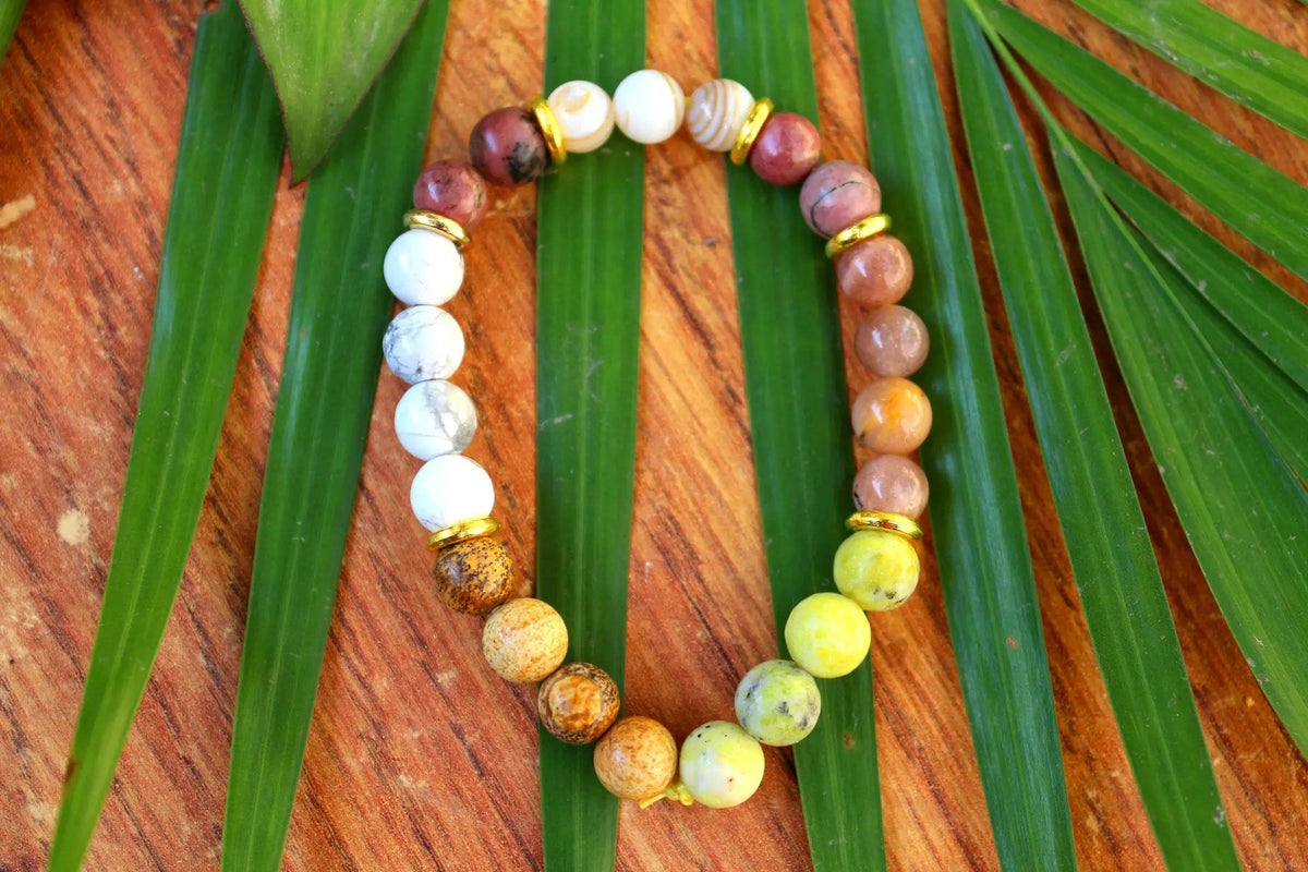 June Birthstone Bracelet - Moonstone Charm for the Social Butterfly - Brahmatells by Brahmatells