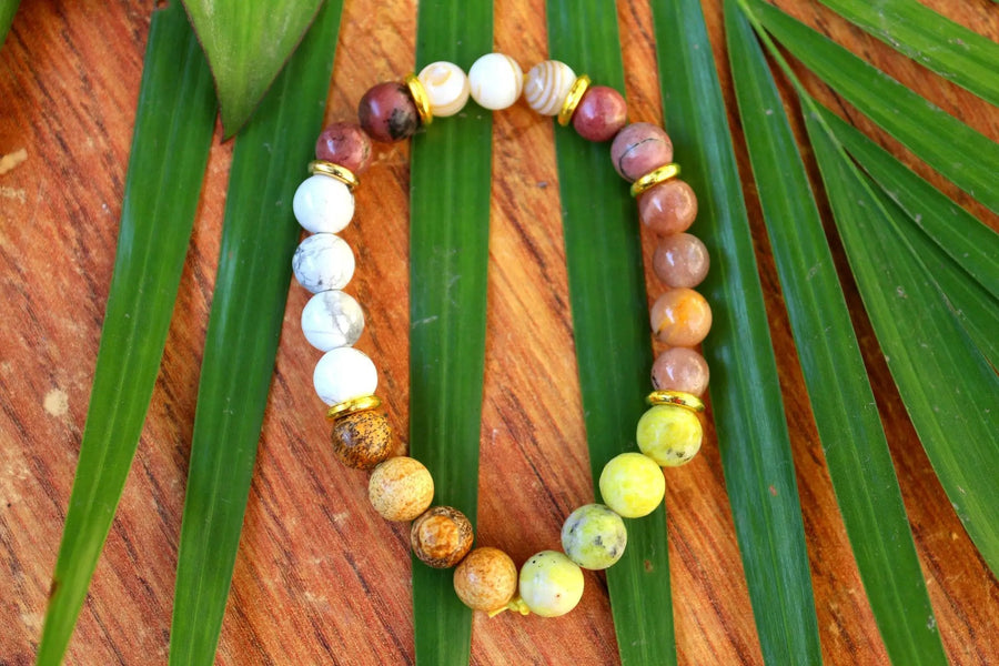 June Birthstone Bracelet - Moonstone Charm for the Social Butterfly - Brahmatells by Brahmatells