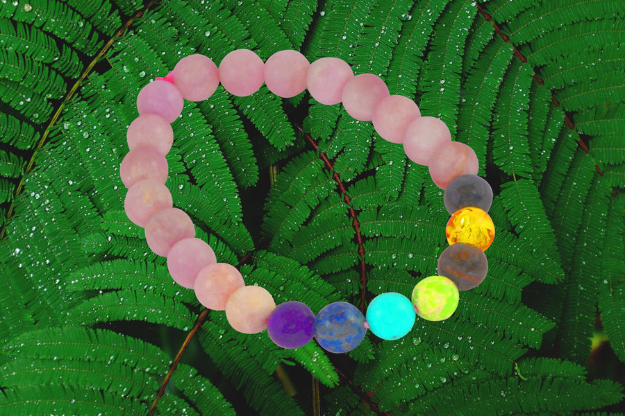 Kyanite Bracelet with 7 Chakra Stones | Brahmatells by Brahmatells