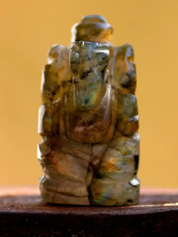 Labradorite Ganesha Idol for Spiritual Growth & Protection | Brahmatells by Brahmatells