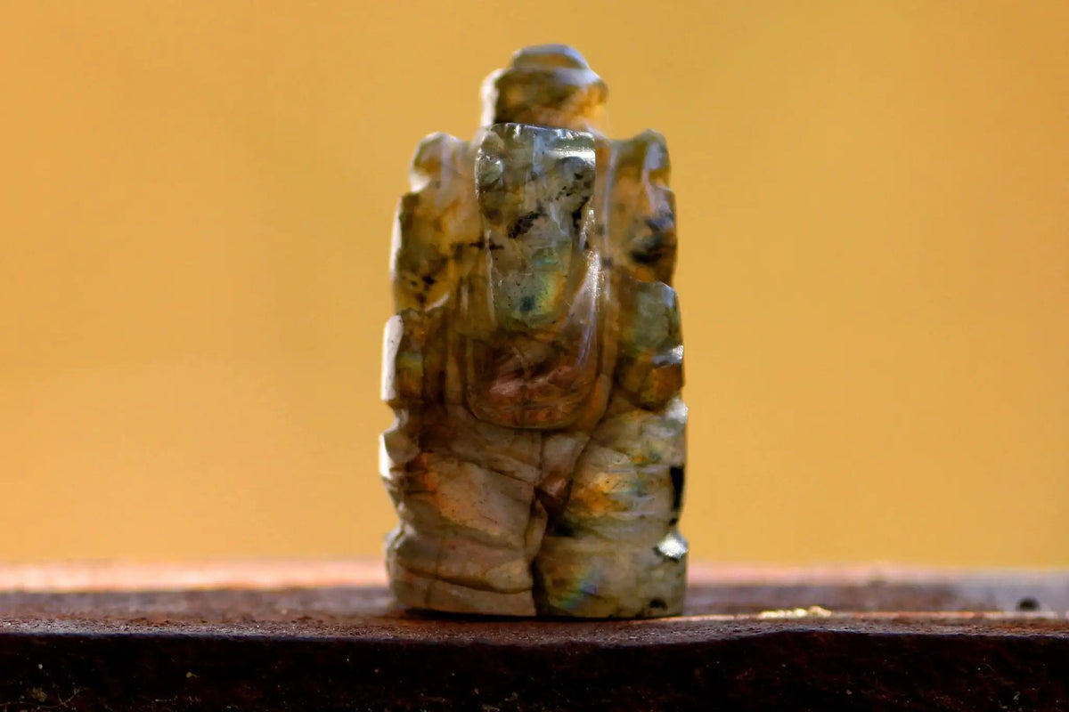 Labradorite Ganesha Idol for Spiritual Growth & Protection | Brahmatells by Brahmatells