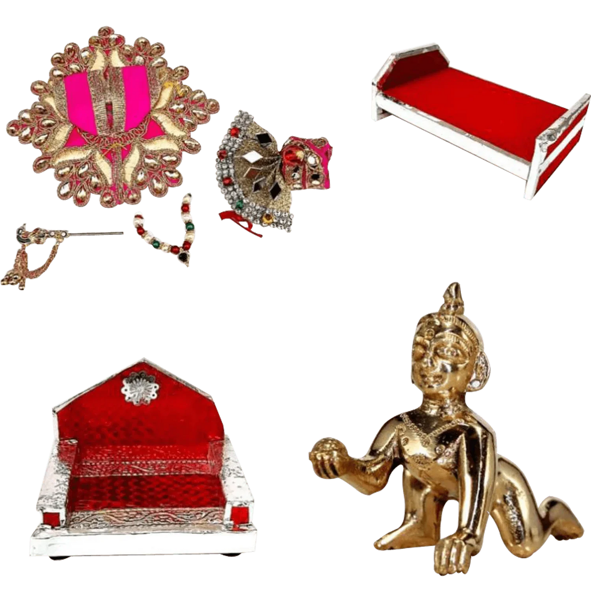 Laddu-Gopal-Brass-Statue-Idol by Brahmatells