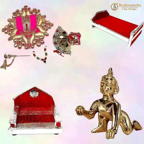Laddu-Gopal-Brass-Statue-Idol by Brahmatells
