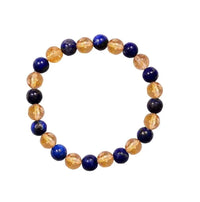 Lapis Lazuli & Citrine Bead Bracelet - Intuition & Empowerment | Brahmatells by Brahmatells
