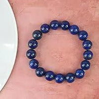 Lapis Lazuli Diamond Cut Bracelet - 8mm Beads for Reiki Healing by Brahmatells