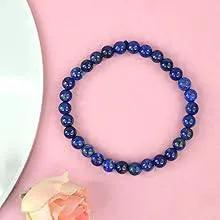Lapis Lazuli Diamond Cut Bracelet - 8mm Beads for Reiki Healing by Brahmatells