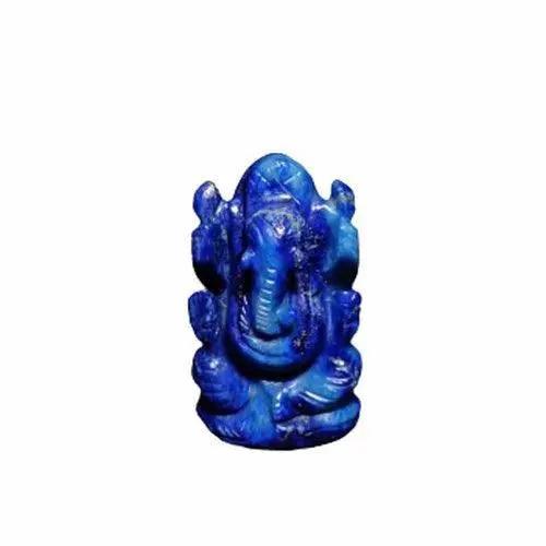 Lapis Lazuli Ganesha Idol for Wisdom & Protection | Brahmatells by Brahmatells