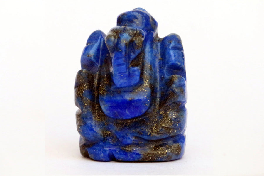 Lapis Lazuli Ganesha Idol for Wisdom & Protection | Brahmatells by Brahmatells