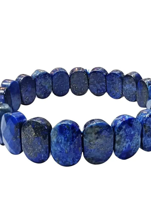 Lapis Lazuli Oval Faceted Bracelet | Brahmatells by Brahmatells