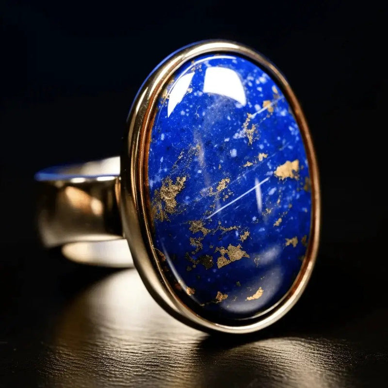 Lapis Lazuli Silver Ring - Unleash Your Creative Spirit | Brahmatells Exclusive by Brahmatells