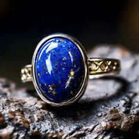 Lapis Lazuli Silver Ring - Unleash Your Creative Spirit | Brahmatells Exclusive by Brahmatells