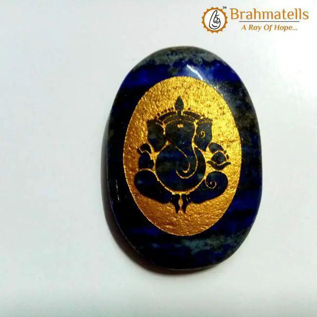 Lapiz lazuli Energized Crystal Ganpati by Brahmatells