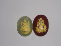 Laxmi Ganesha Combo - Red Jasper and Green Aventurine by Brahmatells