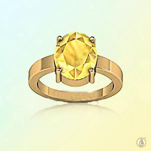 Lemon-Yellow Sapphire Ring - Jupiter's Harmony | Brahmatells by Brahmatells
