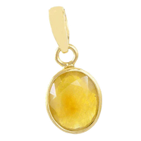 Light Yellow Sapphire Pendant - Jupiter's Gentle Glow | Brahmatells by Brahmatells