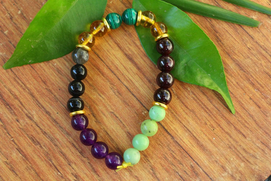 May Birthstone Bracelet - Emerald Elegance - Brahmatells by Brahmatells