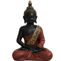 Meditating Buddha Figurine - POLYRESIN by Brahmatells