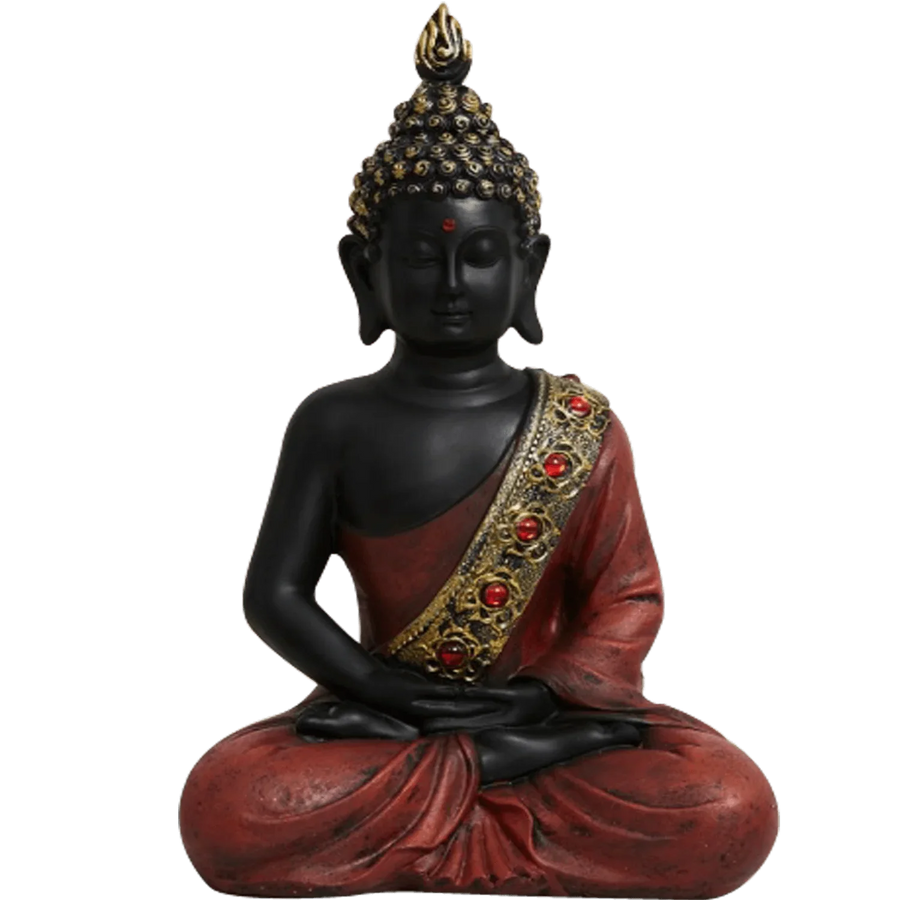 Meditating Buddha Figurine - POLYRESIN by Brahmatells