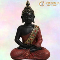 Meditating Buddha Figurine - POLYRESIN by Brahmatells